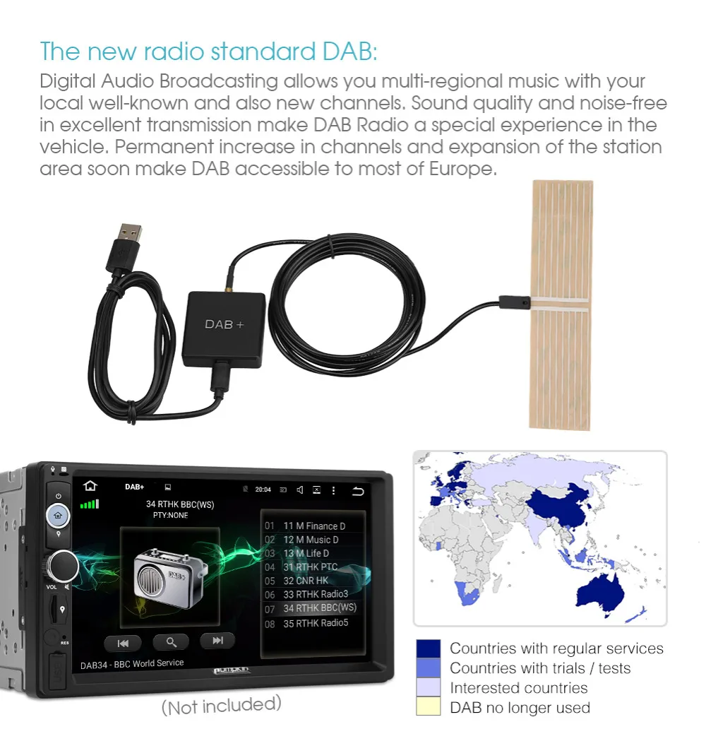 Cheap Pumpkin External DAB+ Digital Radio Tuner Receiver For Android Car DVD Player Car Radio With Bluetooth Support FM Transmission 2 Cheap Pumpkin External DAB+ Digital Radio Tuner Receiver For Android Car DVD Player Car Radio With Bluetooth Support FM Transmission 2