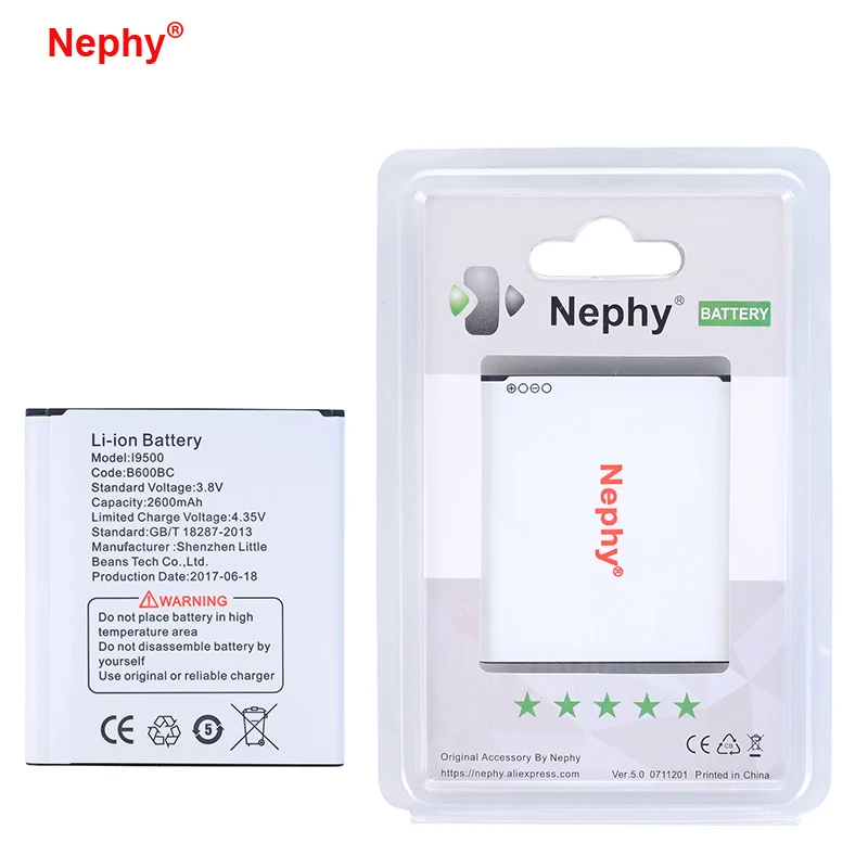 

Nephy Original B600BE B600BC S 4 Battery For Samsung galaxy S4 i9505 i9506 i9500 i9295 G7105 G7102 S4 Active i337 i545 Grand 2