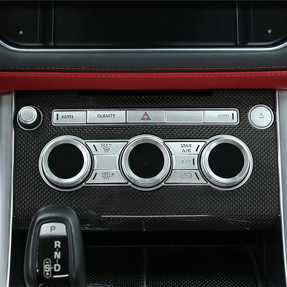Для Land Rover Range Rover Sport L494- Автомобильный Центральный переменный ток кнопка регулировки громкости накладная Накладка для Range Rover Vogue L405 2013