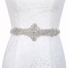 Inofinn WH40 кристалл свадебные аксессуары атласное свадебное платье пояс для невесты лента пояс-кушак Пояс для вечерних выпускных платьев