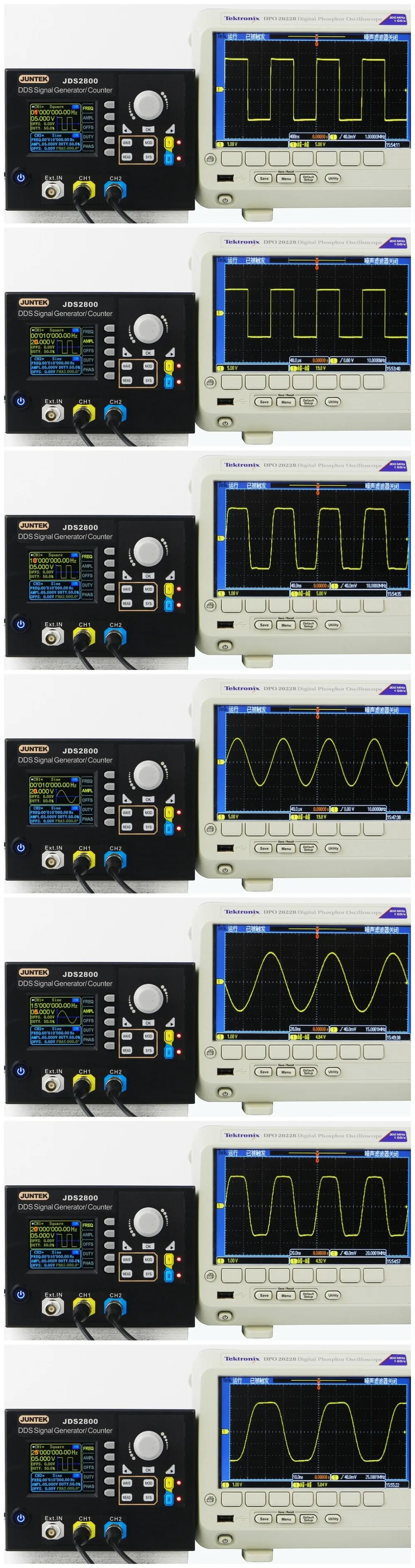 JDS2800-60M 60 МГц цифровой двухканальный DDS функция генератор сигналов произвольной формы Генератор импульсных сигналов