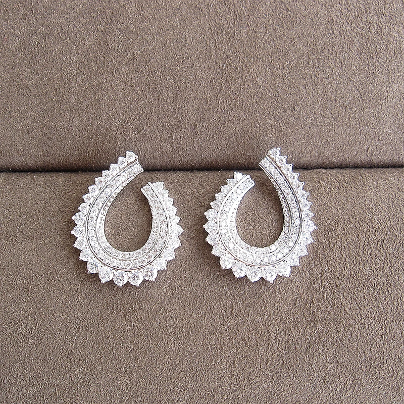 

Fashion AAA cubic zirconia Sweet style hollowed out water drops Earrings,women's accessaries,EC064