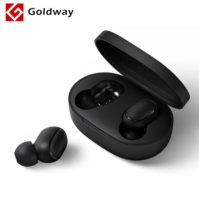 Xiaomi Redmi AirDots Беспроводные Bluetooth 5,0 наушники с зарядным устройством стерео наушники-вкладыши с микрофоном Handsfree наушники с управлением AI