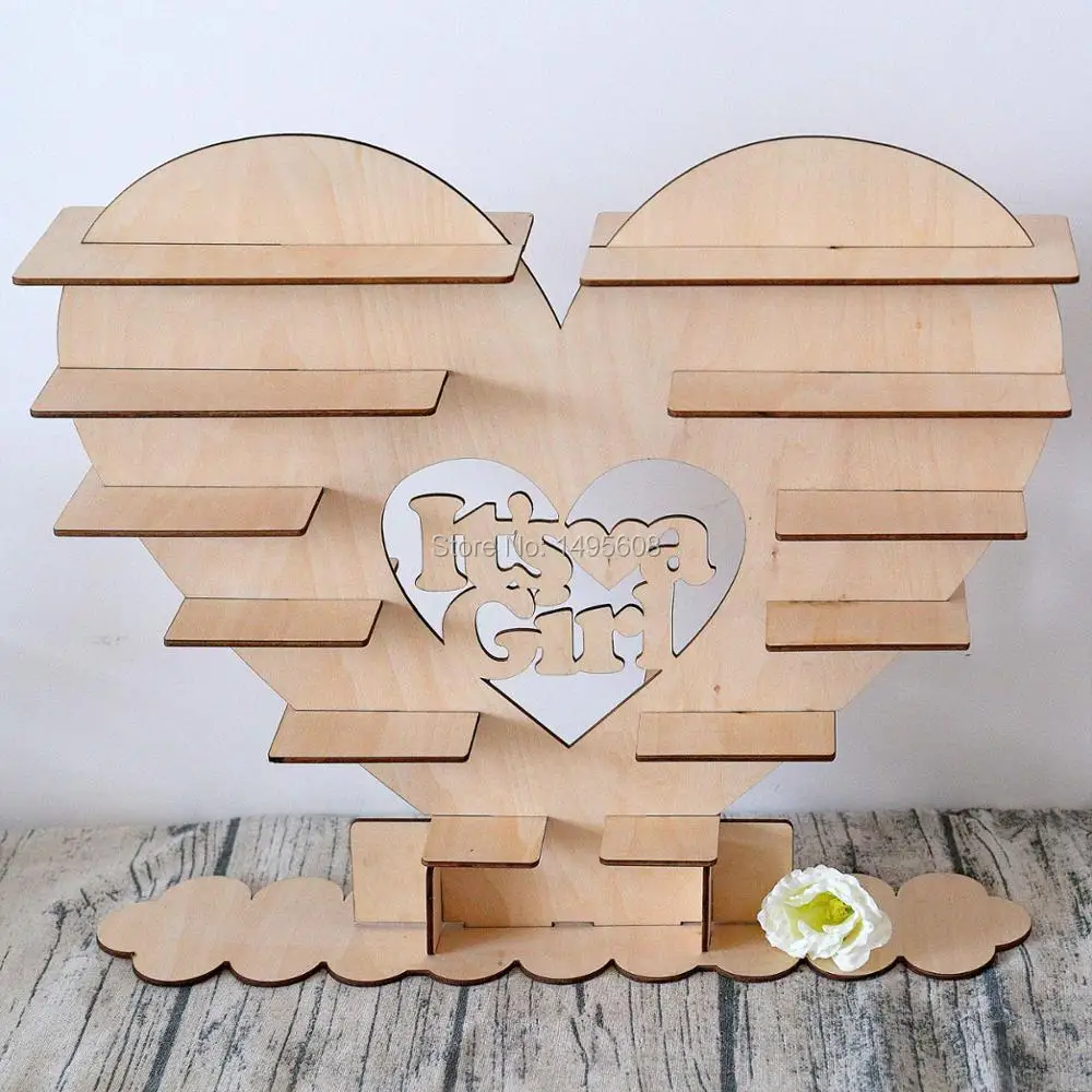 

Chocolate Heart Wedding Centrepiece Stand Display