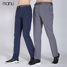 Manli открытые летние дышащие Для мужчин быстросохнущая Брюки для девочек мягкая оболочка Мотобрюки ветрозащитные непромокаемые брюки для кемпинга треккинг