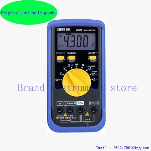 DEREE DE-2002 Digital Multimeter DE2002 portable multimeter multimetro high accuracy Original authentic goods | Инструменты