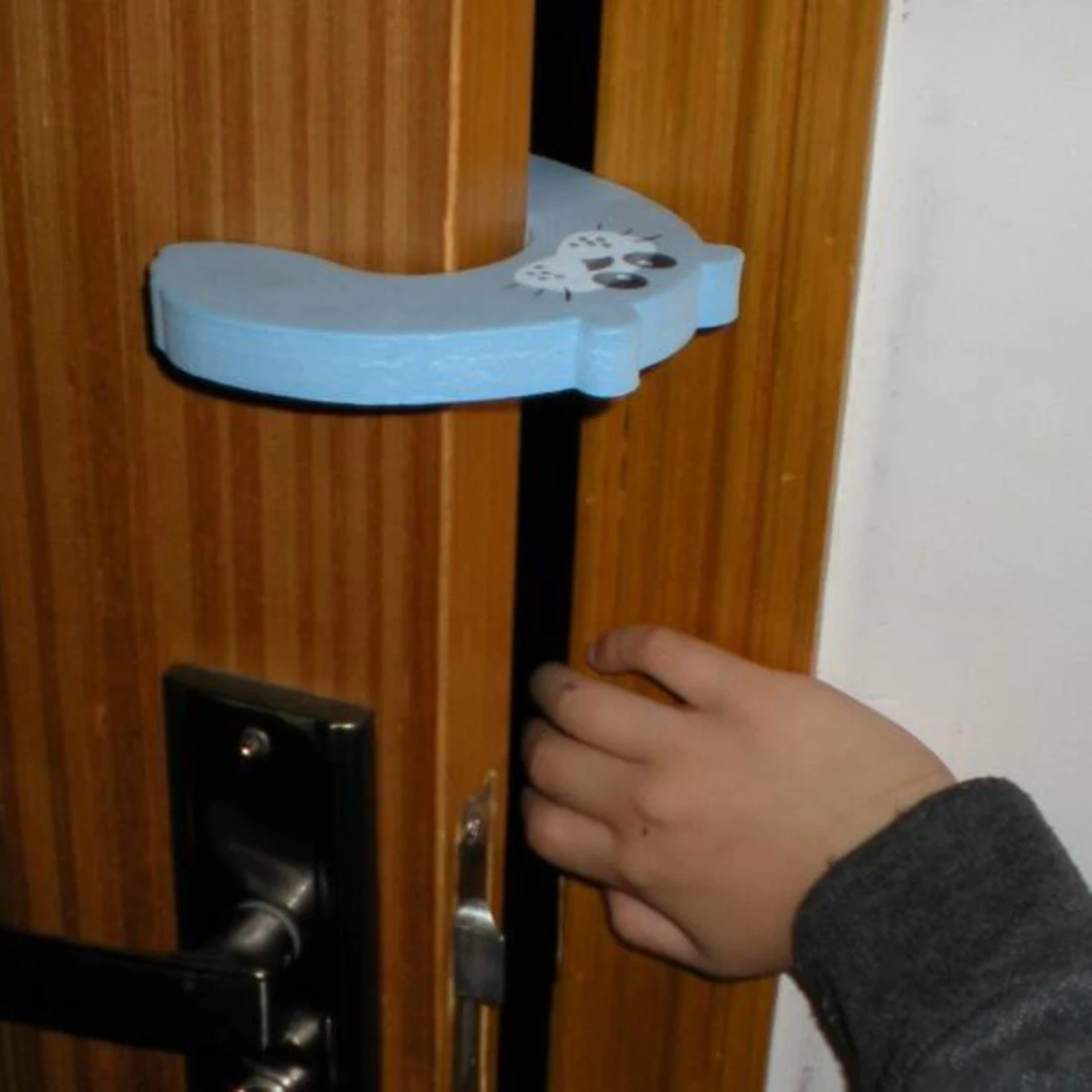 child safety door stop finger guard
