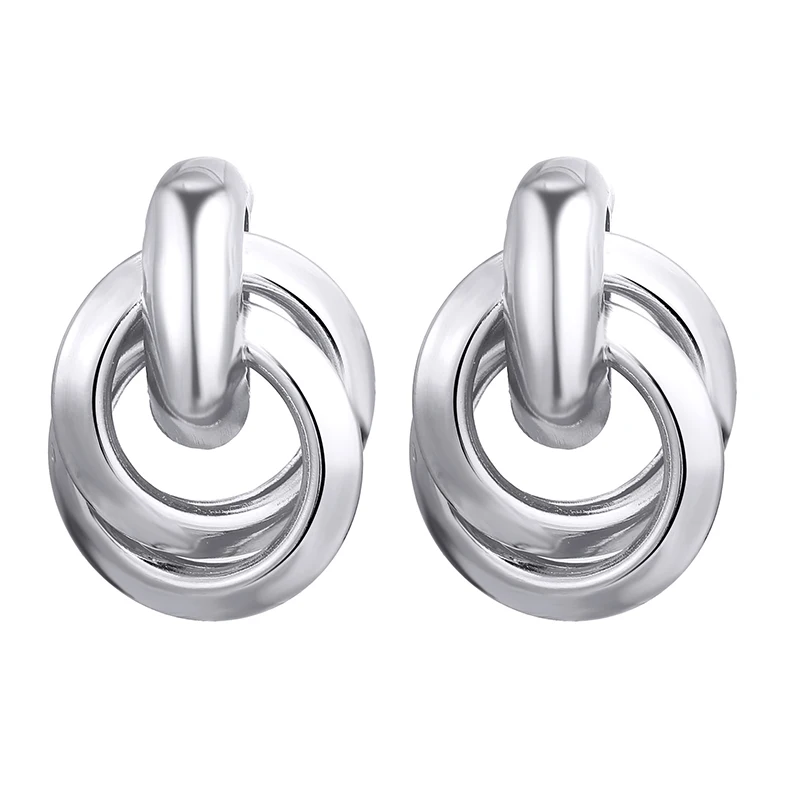 

New Vintage earrings large for women statement earrings geometric metal pendant earrings trend fashion jewelry 1E753