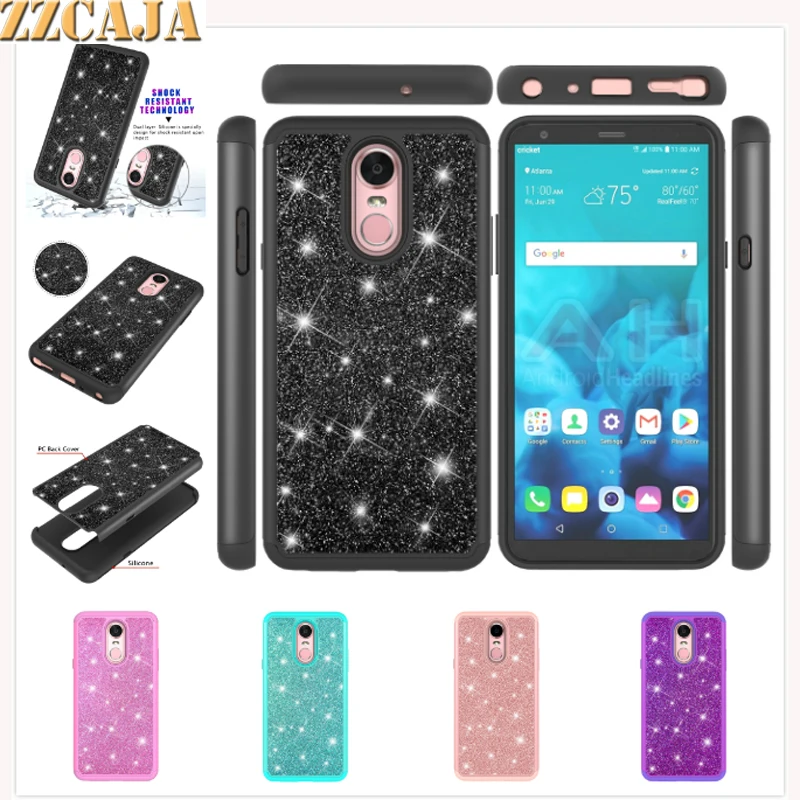 Чехол для LG X Power 2 LV3 K8 2018 Stylo 5 4 роскошный блестящий Блестящий Гибридный