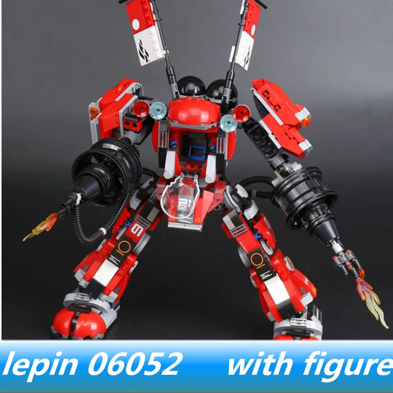 

Compatible legoing Ninjagoes Series legoing Robot 70615 Building Blocks Lepin 06052 lepin Ninjagoes Series The Fire Robot Set