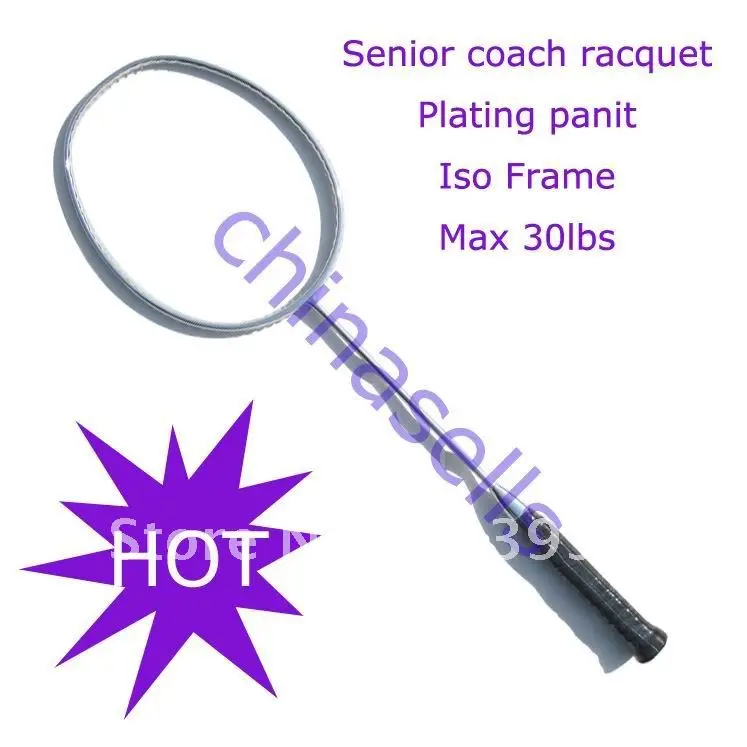 Coach dedicated badminton racket racquets no logo, New, 3 colour, 30Lbs, Full carbon, free 1 sweatband, 1 line (already str