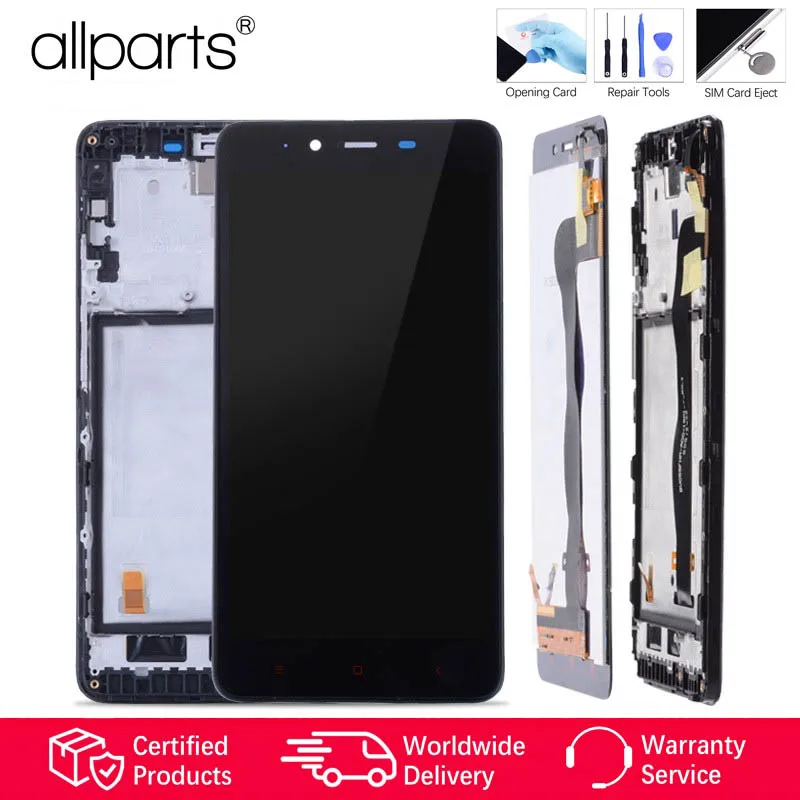 

5.5" Original Display For XIAOMI Redmi Note 2 LCD Touch Screen with Frame Replacement For Xiaomi Redmi Note 2 LCD Display