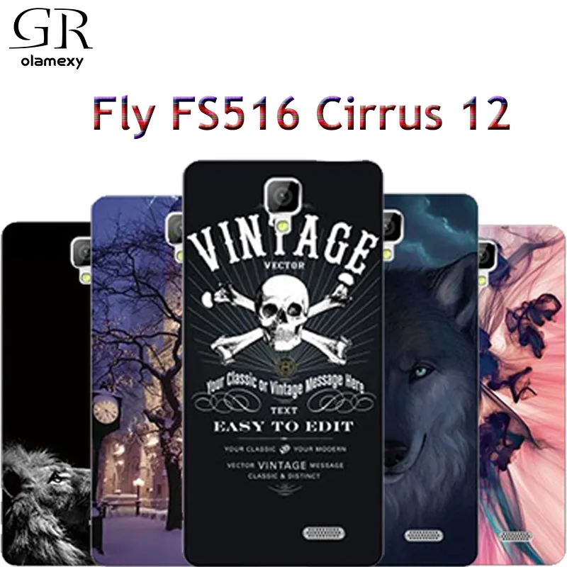 Мягкий ТПУ чехол для Телефона Fly FS516 Cirrus 12 5 дюймов Чехлы мобильных телефонов сумка