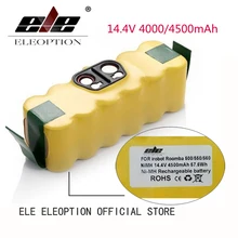 

ELEOPTION 3.5AH 4.0Ah 4.5Ah 14.4V Ni-MH Vacuum Battery for iRobot Roomba 500 560 530 510 562 550 570 581 610 650 790 780 532 760