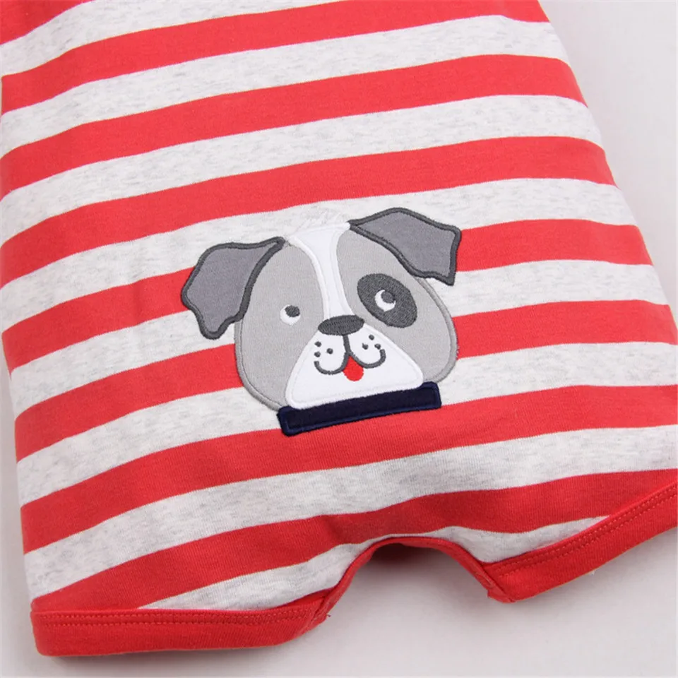 Marcas de Verão Macacões de Algodão Bebê dos Desenhos Roupas de Bebê para Meninas Meninas dos Meninos Conjuntos de Roupas Bebê Recém-nascido Macacão Animados Manga Curta Infantil dos Meninos 8 High Quality baby clothes brand