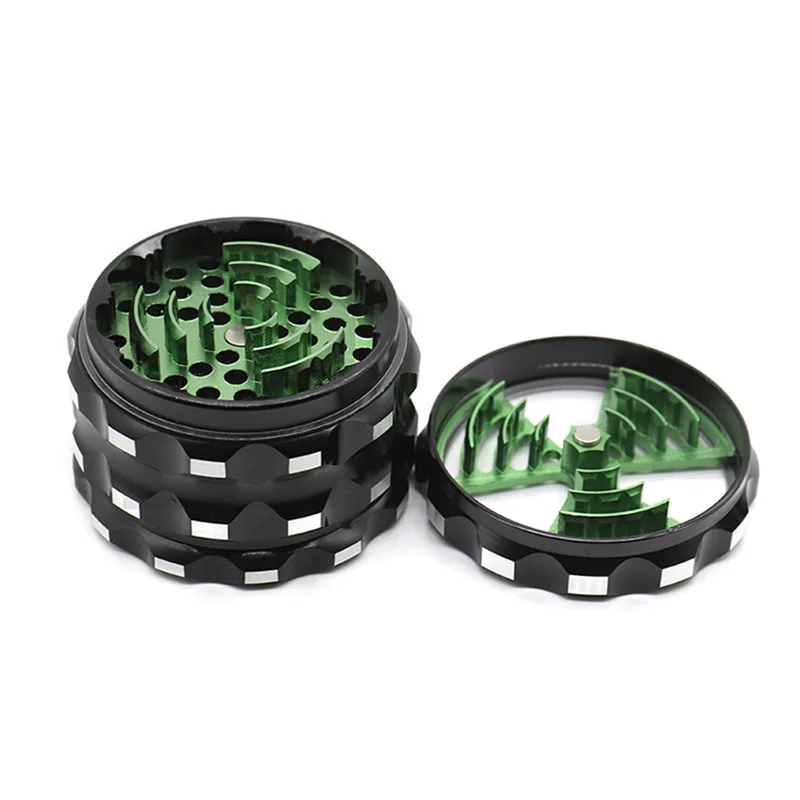 

New Arrival 4 Layers Dia 63 MM Herb Grinder Metal Zinc Alloy Herb Grinder Tobacco Spice Crusher Smoking Accessories