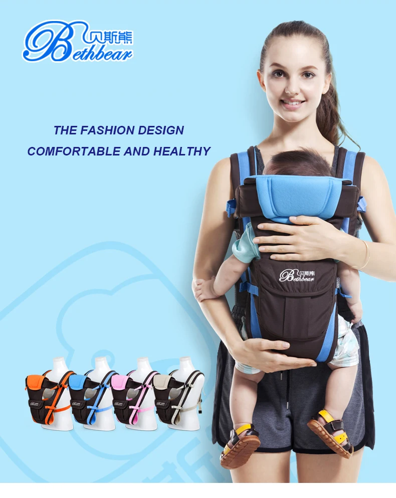 0-24 M Baby Carrier Infant Sling Backpack Carrier Front Carry 4 in 1 popular Baby Carrier Wrap Breathable Baby Kangaroo Pouch