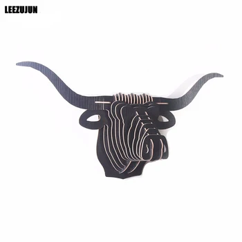 

Wooden animal head Kit for home Decor, Bull Head Hanging wall decoration