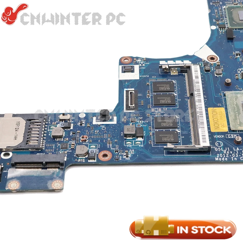 Greatest  NOKOTION For Acer aspire M5-581 M5-581T laptop motherboard NBM2G11001 Q5LJ1 LA-8203P I5-3317U CPU D
