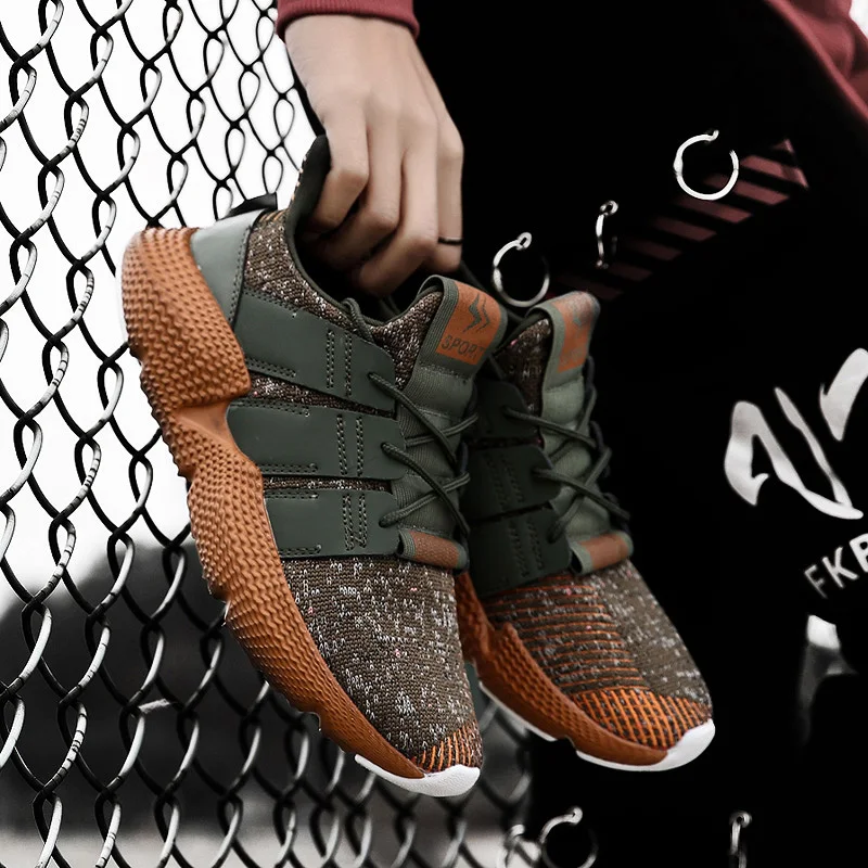 

Men Running Shoes Breathable Youth Sneaker For Man Brand Flat Comfortable Sport Shoes Lace Up Athletic Trainers Man Walking Shoe