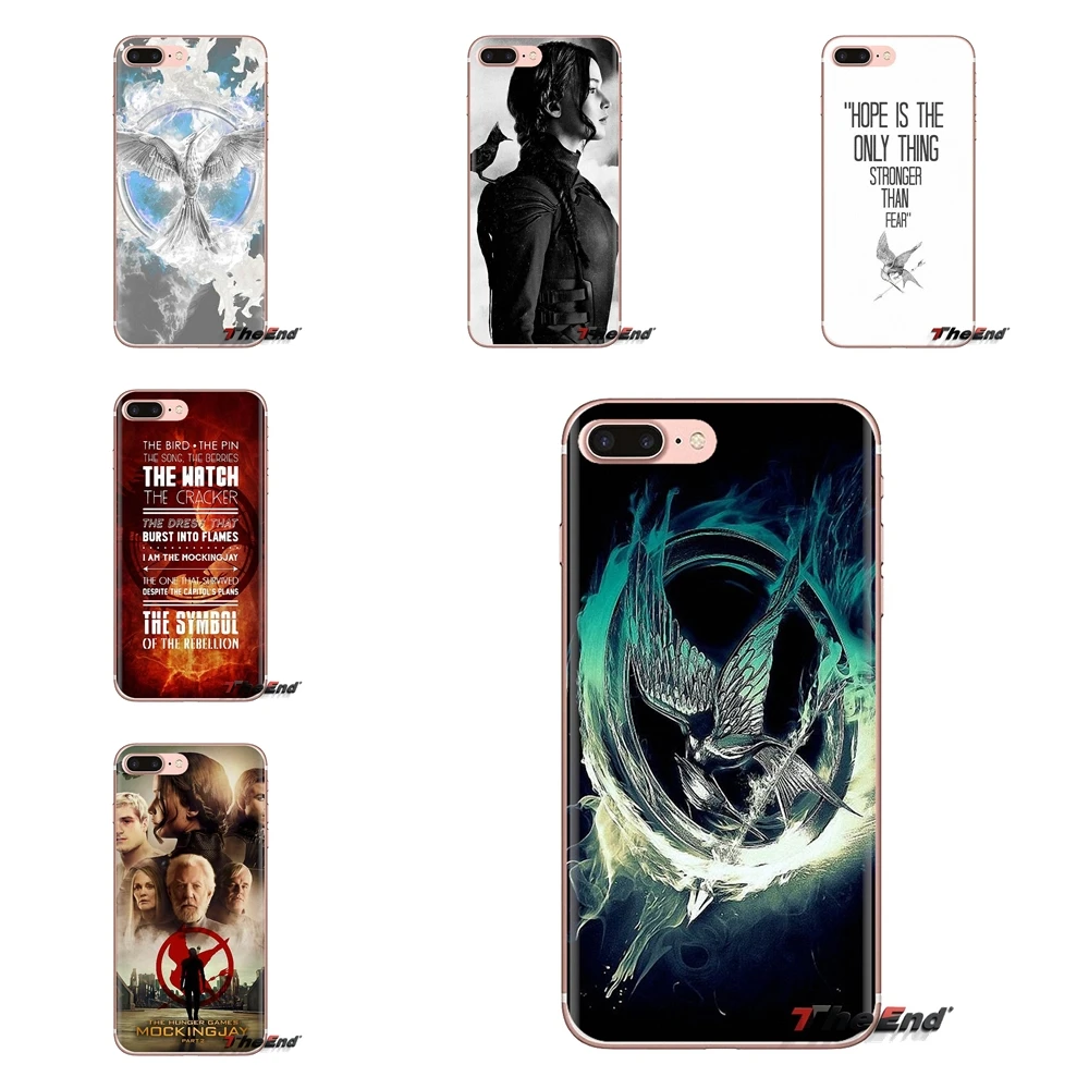 

For Samsung Galaxy A3 A5 A7 A9 A8 Star A6 Plus 2018 2015 2016 2017 The Hunger Games Mockingjay bird Soft Transparent Shell Cover