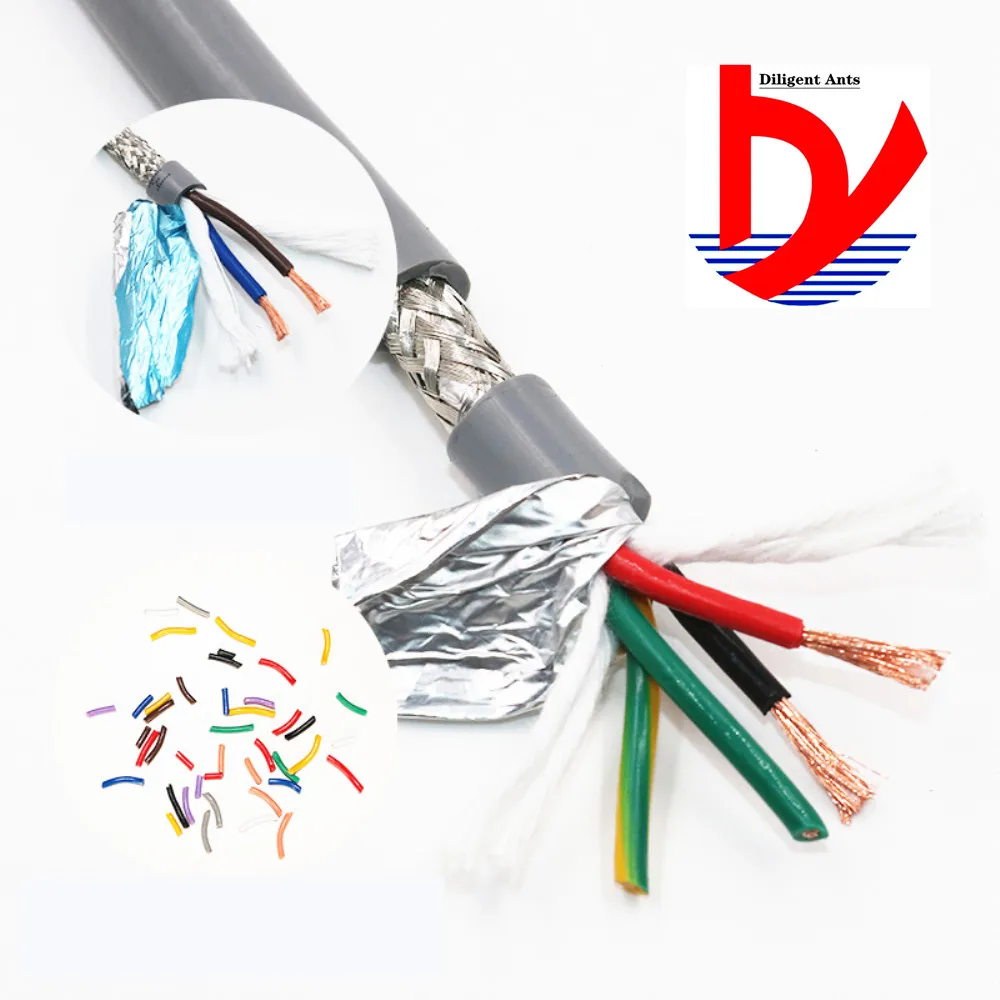 17AWG 2/3/4/5 сердечник экранированный кабель 5 м гибкий провод с ПВХ изоляцией TRVVP