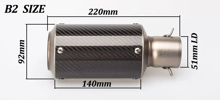51 мм глушитель выхлопной трубы для мотоцикла Akrapovic Yoshimura AR прямой выхлоп из углеродного волокна выхлопная труба для z800 NINJIA250