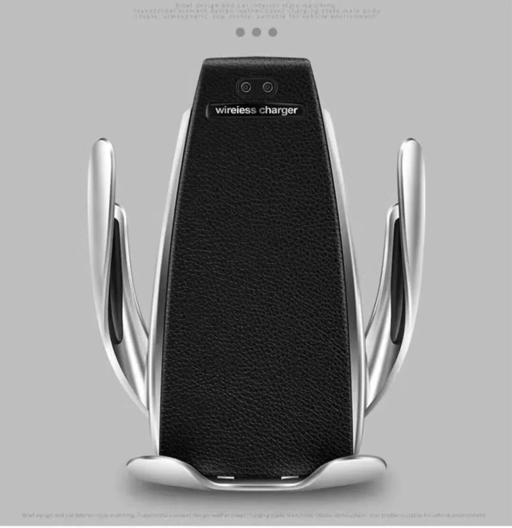 

FEBIDEA Car Holder Stand 10W Qi Wireless Charger foriPhone XS X 8 Plus Automatic Mobile Phone Holder Fast Wireless Charging Pad