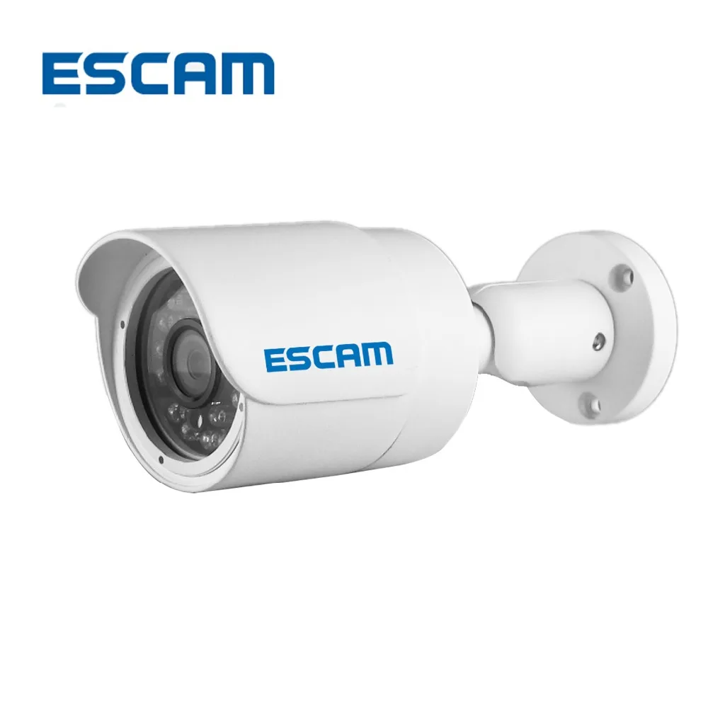 

ESCAM HD3100 1MP Full HD 1080P Infrared Waterproof Outdoor Mini Bullet IP Camera 24pcs IR Led Night Vision PoE CCTV