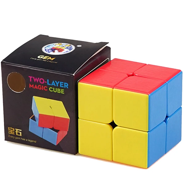 5 см скоростной Карманный магический куб 2*2*2 на 2x2x2 QIYI ShengShou два слоя мини куб пазл игрушки для детей профессиональные кубики - Цвет: SS MF LJ BSPW