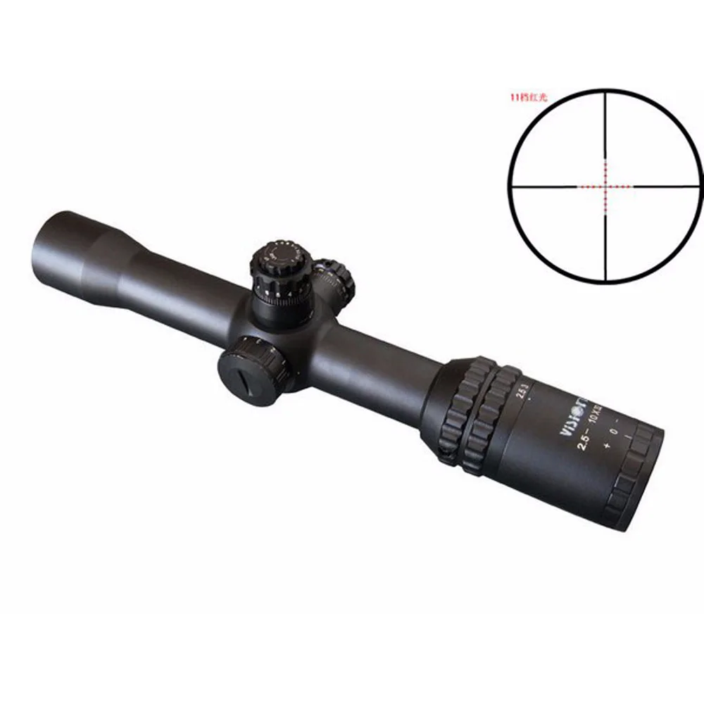Visionking 2.5 10x32 Super Wide Angle Tactical Rifle Scope FMC