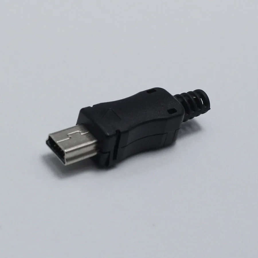 10 шт. DIY OTG мини Тип B USB 5Pin сварки штекер разъем 4 в 1 разъем адаптер Черный