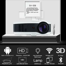 2018 NEW Sv 328 Projector Business Home Wireless With Screen Led Projector 10800p High Definition US