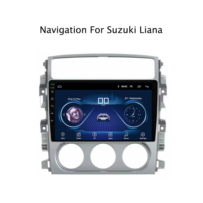 Top 9inch IPS and 2.5D Touch Screen Android 8.1 Car DVD GPS Navigation for Suzuki Liana 2007-2010 2011 2012 2013 Radio Audio Stereo 10