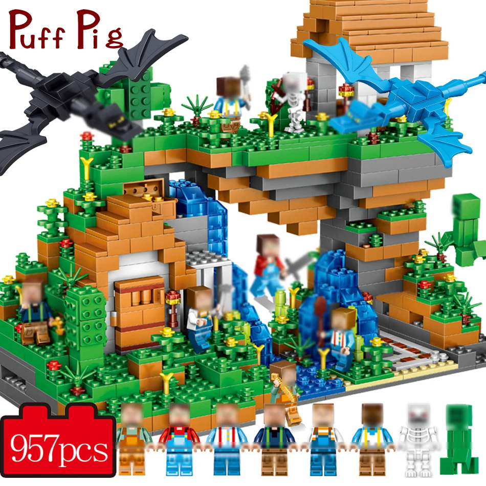 957+PCS My World Hidden Water Falls Building Blocks Bricks Toys Educational Toy Gift For Kids Compatible Legoed Minecrafted City 957+PCS My World Hidden Water Falls Building Blocks Bricks Toys Educational Toy Gift For Kids Compatible Legoed Minecrafted City