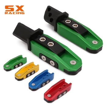 

New Design Green CNC Aluminum Foot Pegs Foot Pedals Rest For KAWASAKI ZX6R ZX10R ZX7R ZX9R ZX12R Z750 Z800 Z1000 Motorcycle