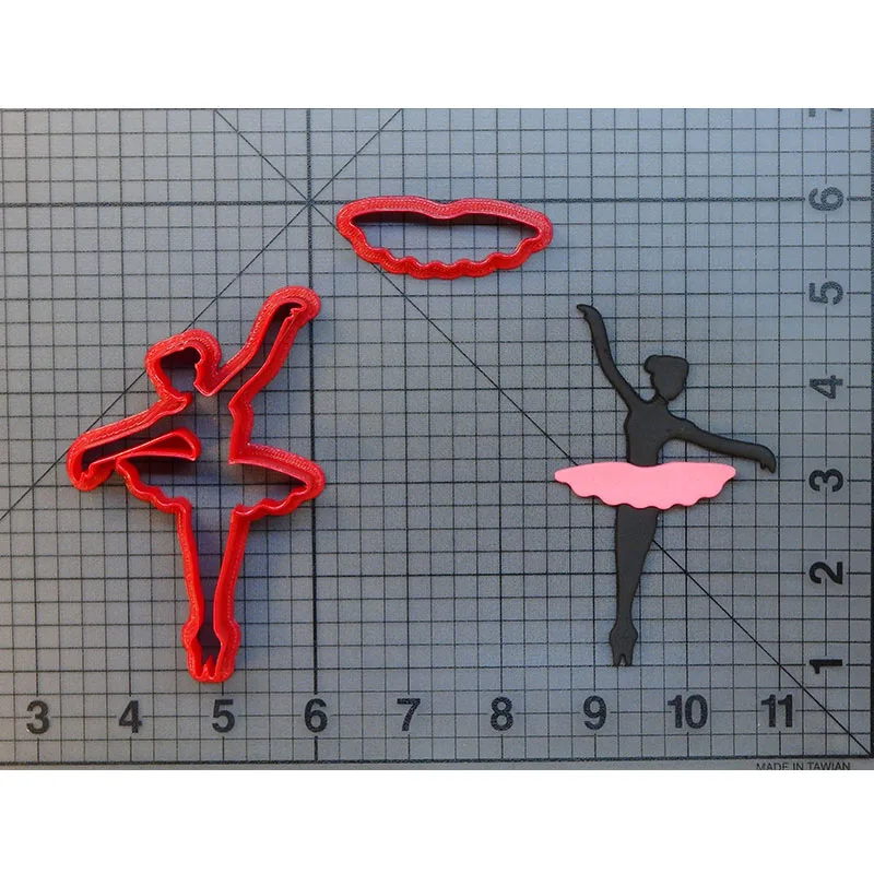 

Teeth Ballerina Cookie Cutter Set Made 3D Printed Astronaut Baby Fondant Cutter Cupcake Top Cake Decorating Tool Cookie Mold