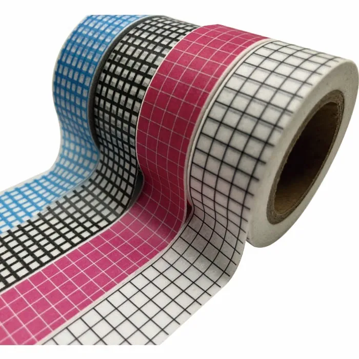 2019 Black Series Washi Tape Kawaii Adhesive Tape Lot Dreamcatcher Grid