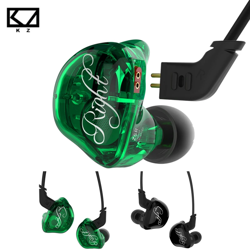 

Original KZ ZSR In-ear Earphone Balanced Armature With Dynamic 2BA+1DD Unit Noise Cancelling Headset With Mic Earphone for Phone