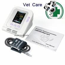 FDA ветеринарный цифровой монитор артериального давления, NIBP+ ветеринарная манжета CONTEC08A CONTEC