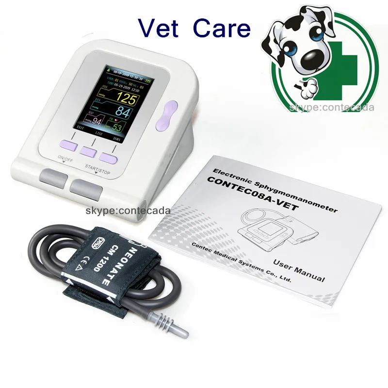 Günstige FDA VET Veterinary Digital Blutdruck Monitor, NIBP + TIERARZT manschette CONTEC08A CONTEC