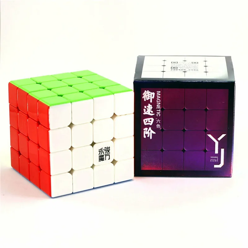 

YongJun YJ YuSu 2M 4x4x4 Magnetic Magic Cube Stickerless Colorful Smooth Speed Cube Professional Puzzle For Education Toys