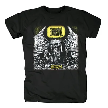 

Bloodhoof Napalm Death men's white grindcore death metal cotton T-Shirt Asian Size