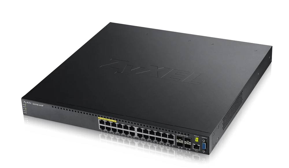 Zyxel GS3700-24HP управляемых L2 + Gigabit Ethernet (10/100/1000) Мощность через (PoE) на стене | Компьютеры