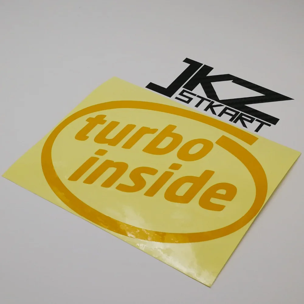 JKZ STKART Deca Turbo внутри TBIS01 виниловый высеченный смешной 120 мм * 110 мм ATV Мотоцикл Грузовик шлем бак наклейки