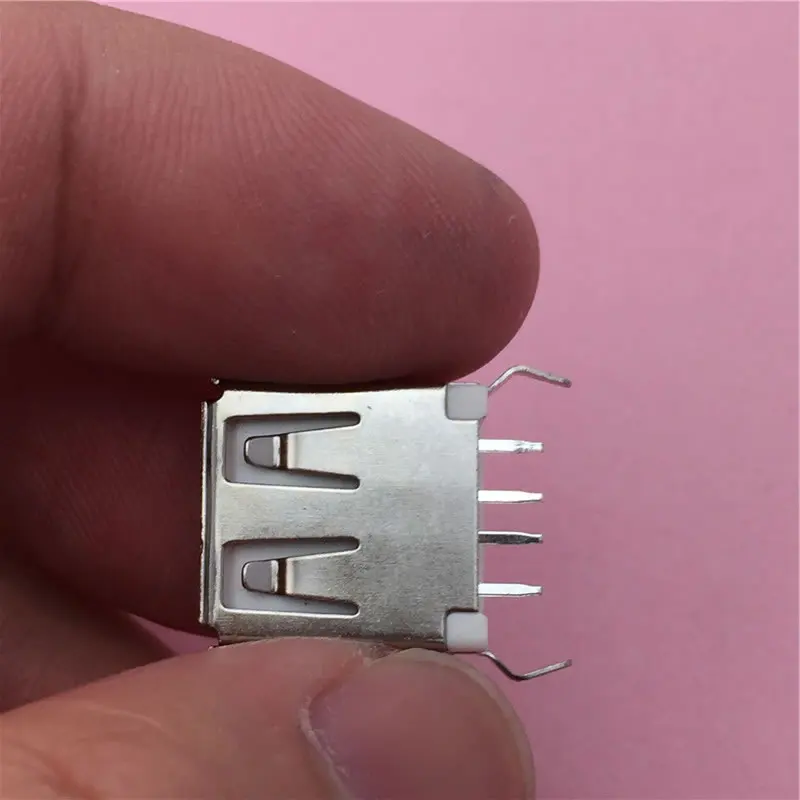 10 шт./лот USB 3. 0 4 контактный гнездовой разъем типа A с изгибом рта для передачи
