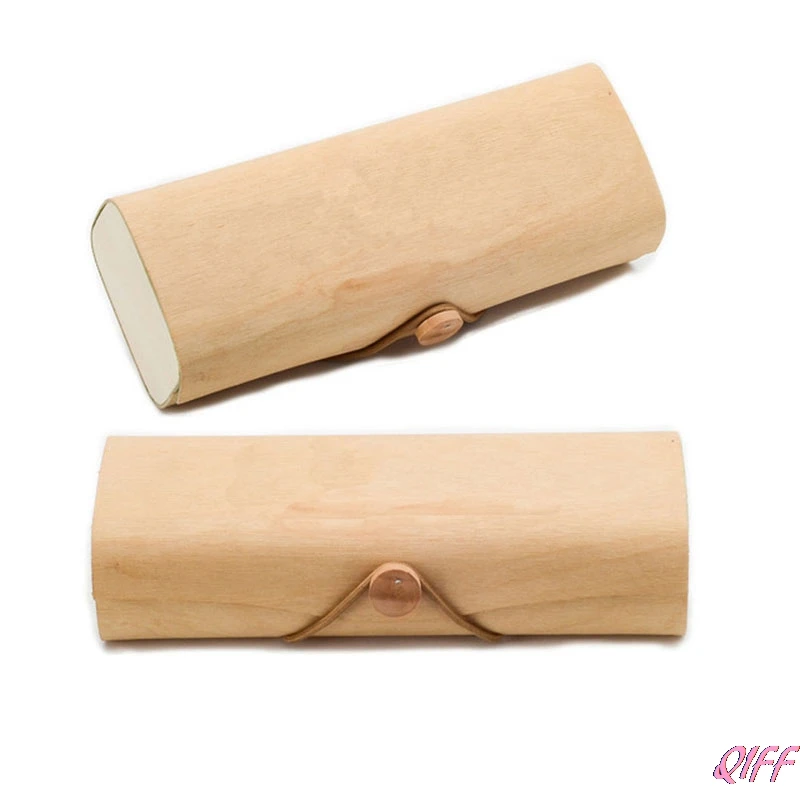 

Portable Wooden Sunglasses Box Case Eye Glasses Clam Shell Protector