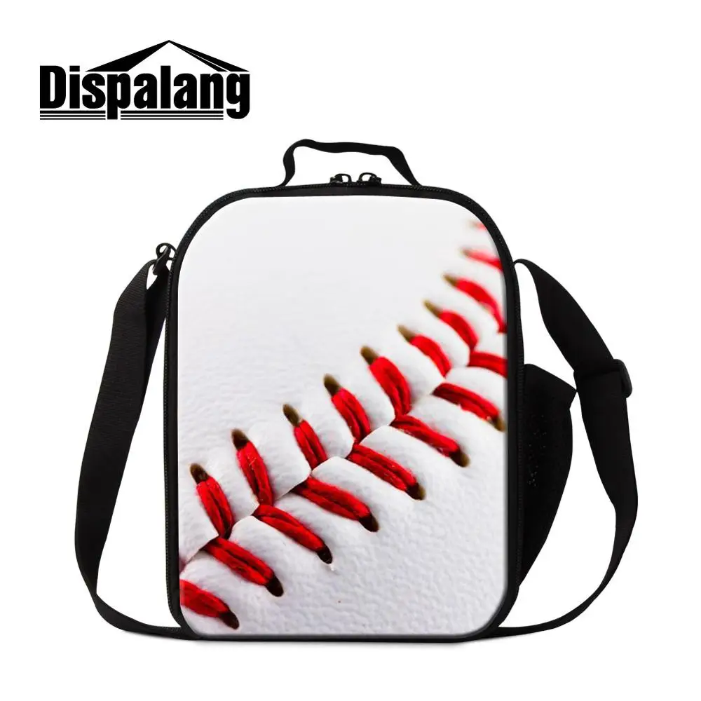 Us 16 89 35 Off Dispalang Baseball Lunch Bag For Boys Kids Men Insulated Box Tote Thermal Cooler Food Bags Travel Picnic In