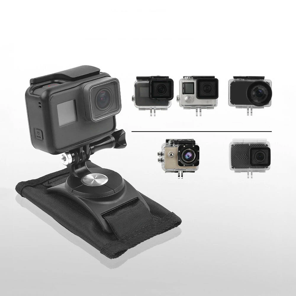 1 шт. зажим для экшн камеры Go Pro Hero 7 6 5 вращающийся на 360 градусов крепление рюкзака
