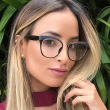 QPeClou Сексуальная оправа для очков в стиле кошачьи глаза Женская модная Фирменная оправа для очков женские декоративные очки новые аксессуары Oculos